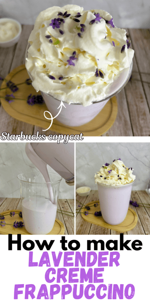 Lavender Creme Frappuccino recipe Starbucks Copycat