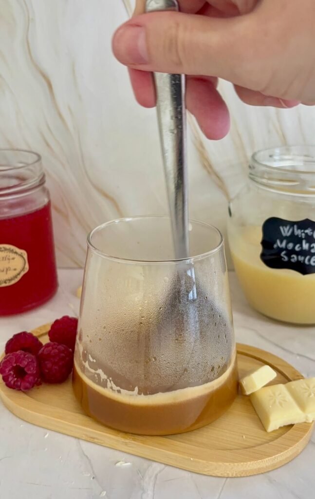 iced raspberry white mocha recipe