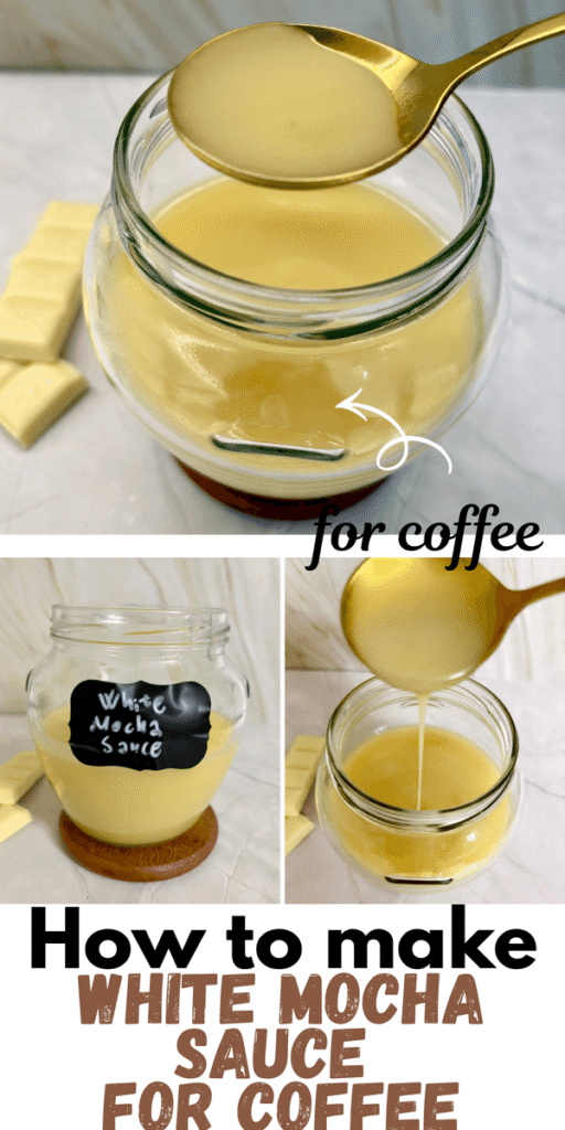 white mocha sauce recipe Starbucks copycat