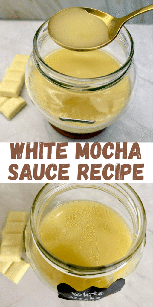 white mocha sauce recipe Starbucks copycat