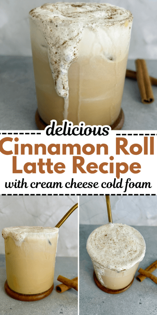 iced cinnamon roll latte 
