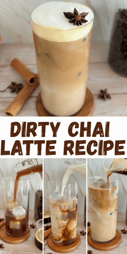 iced dirty chai latte