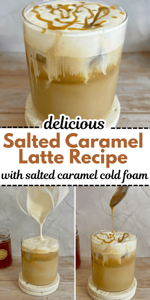 iced salted caramel latte 