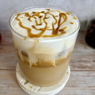 iced salted caramel latte recipe