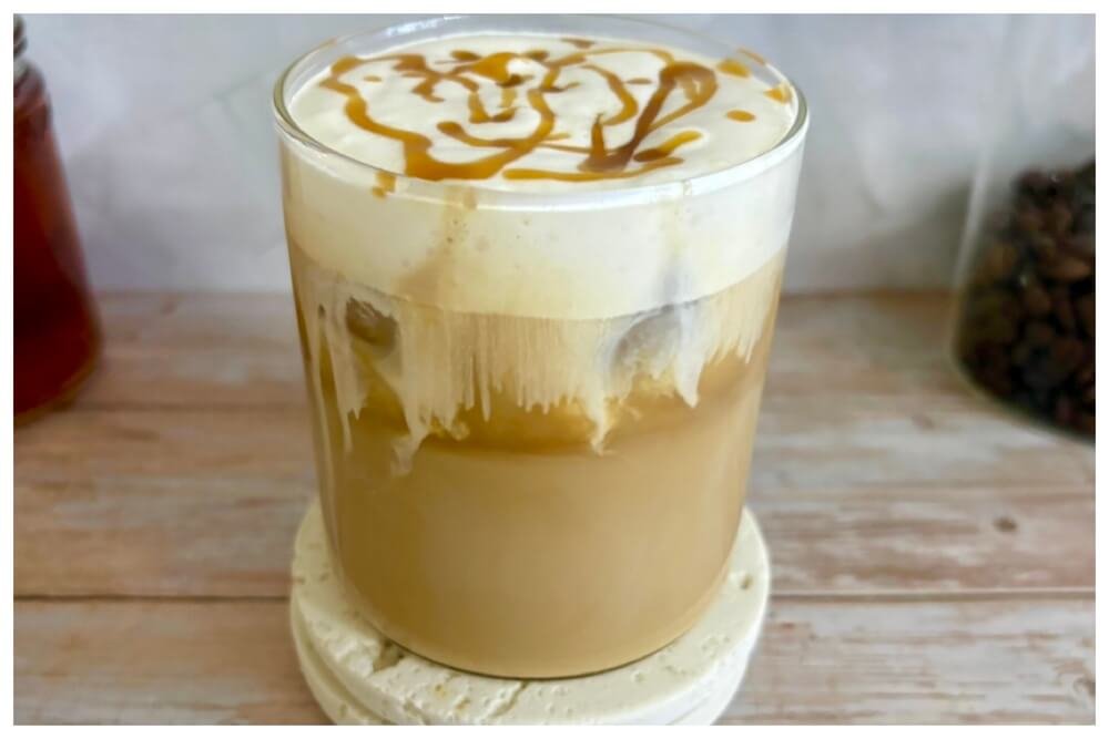 salted caramel latte