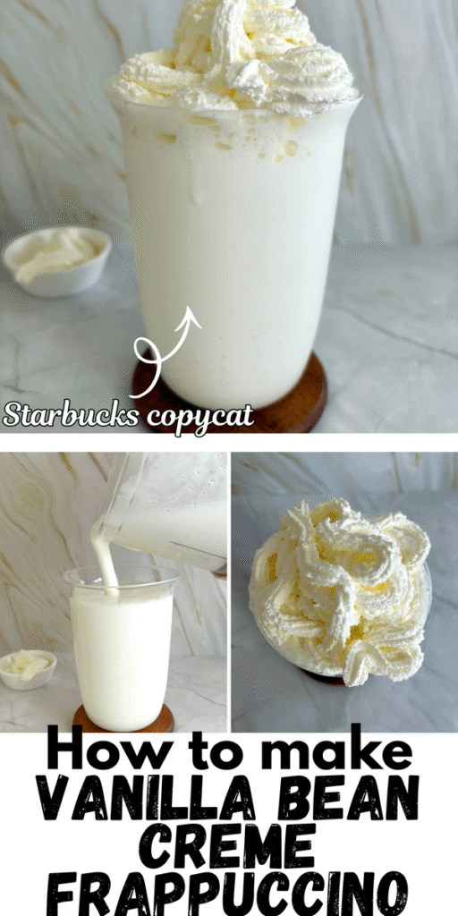 vanilla bean creme frappuccino starbucks copycat