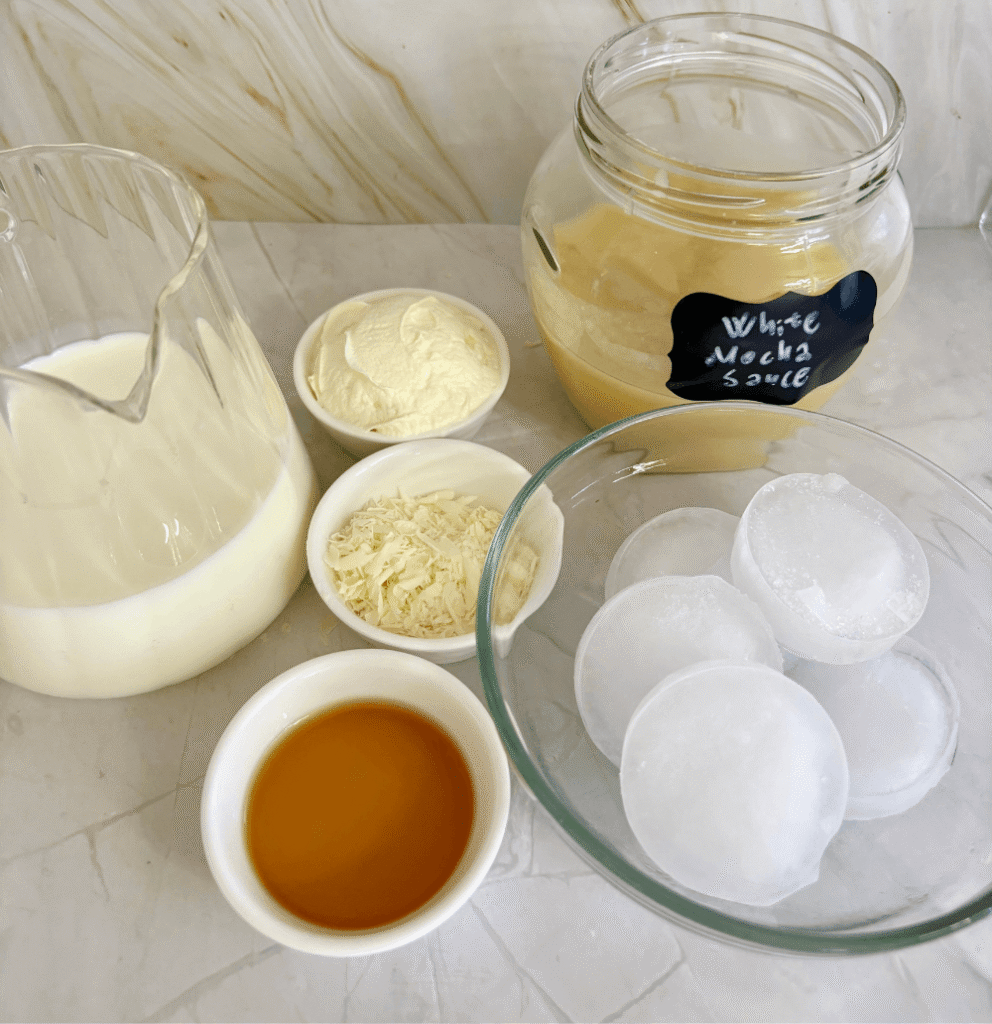 white chocolate creme frappuccino recipe starbucks copycat