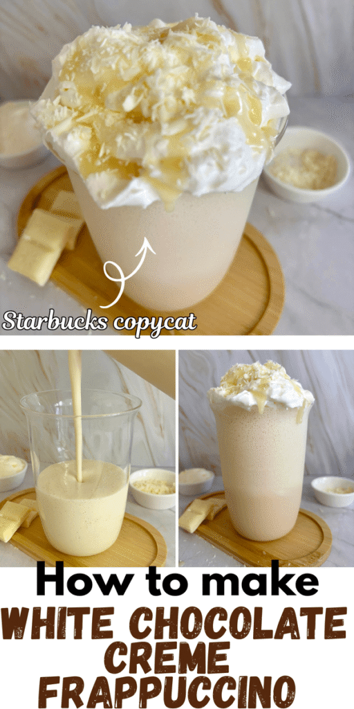 White Chocolate Creme Frappuccino recipe starbucks copycat