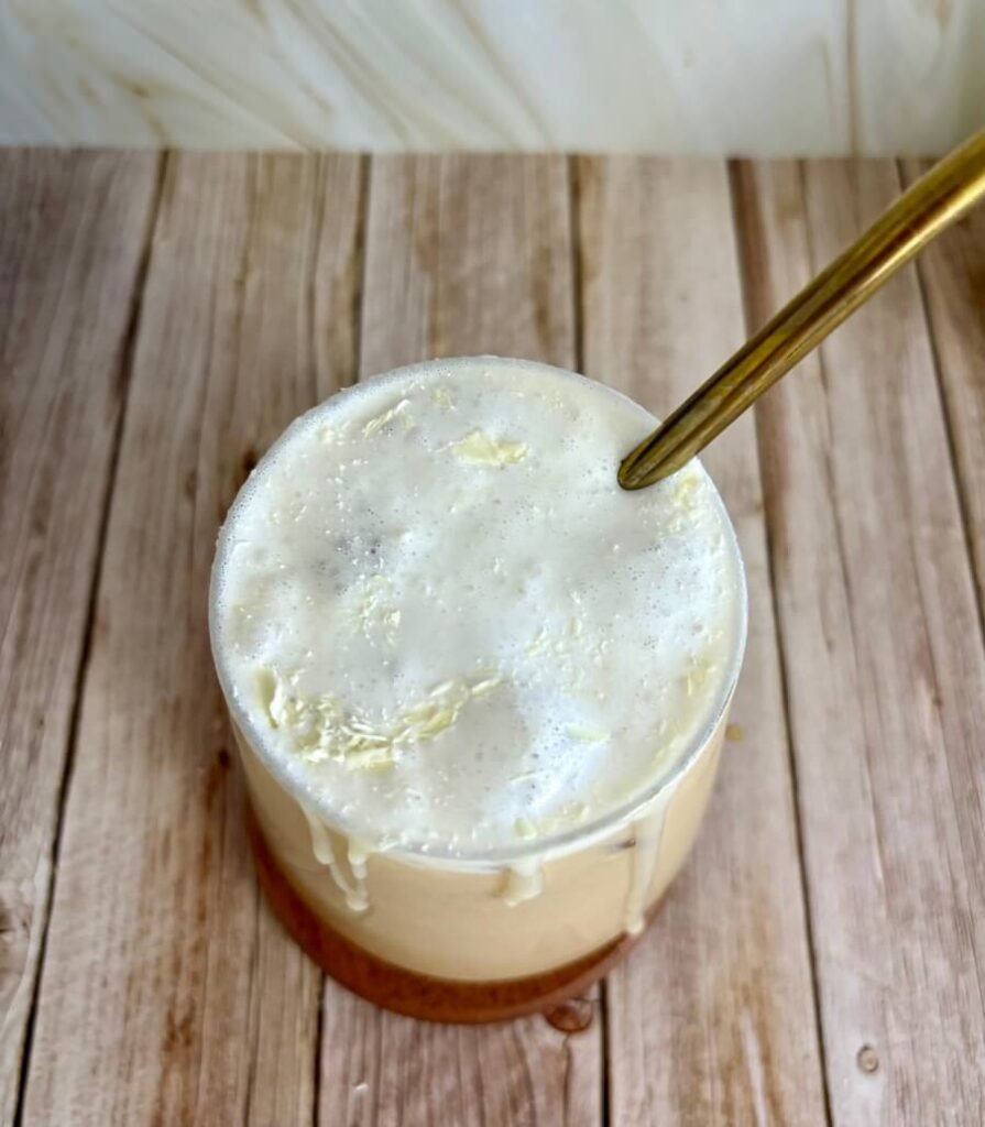 white chocolate maple latte