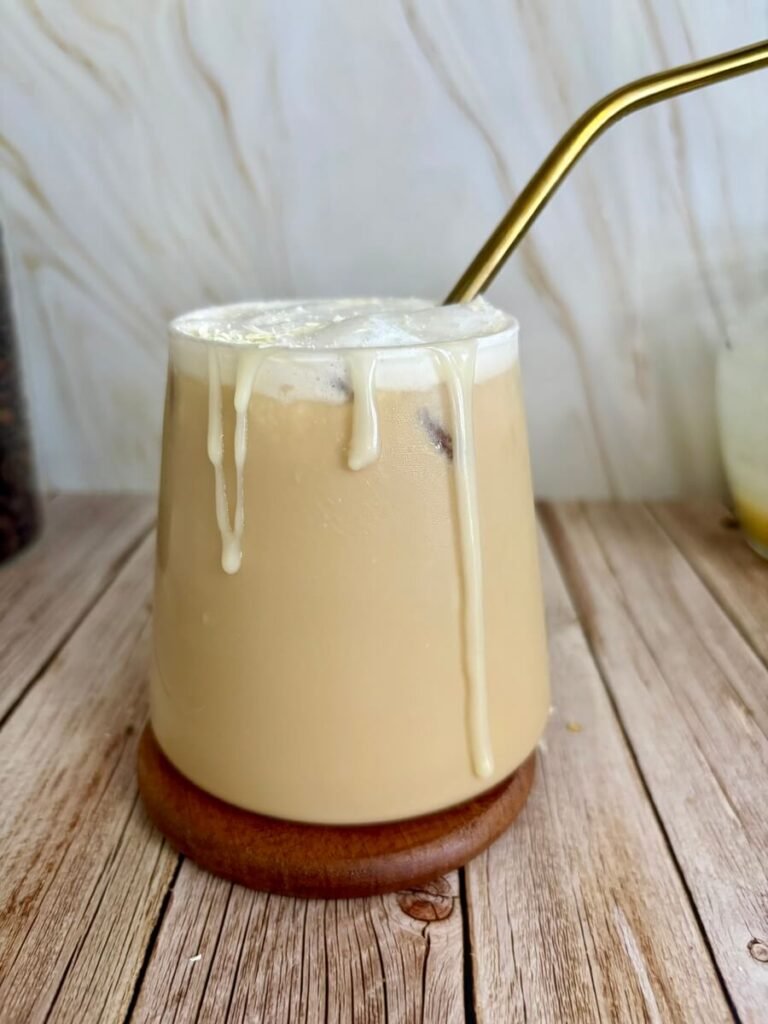 white chocolate maple latte