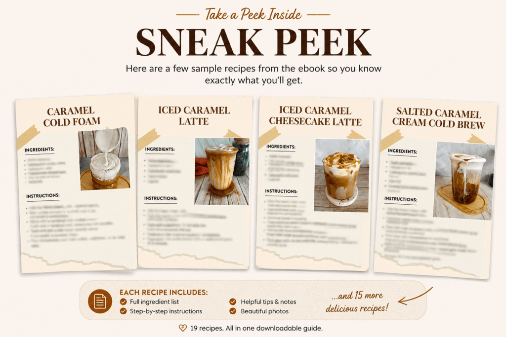 caramel coffee ebook