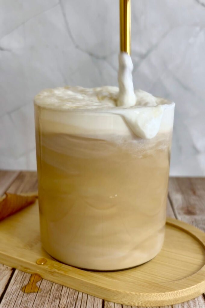 iced salted maple latte recipe