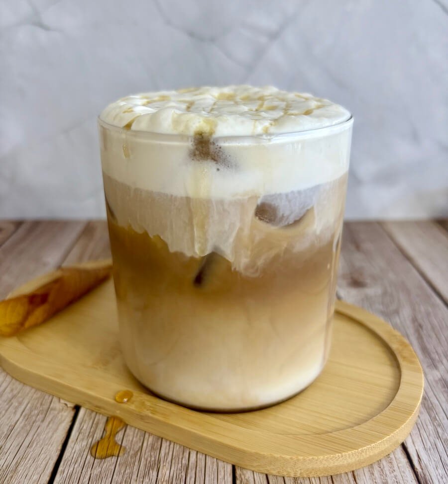 iced salted maple latte recipe