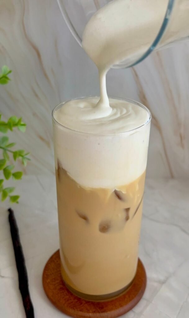 iced salted vanilla latte recipe