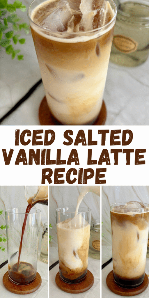 iced salted vanilla latte 