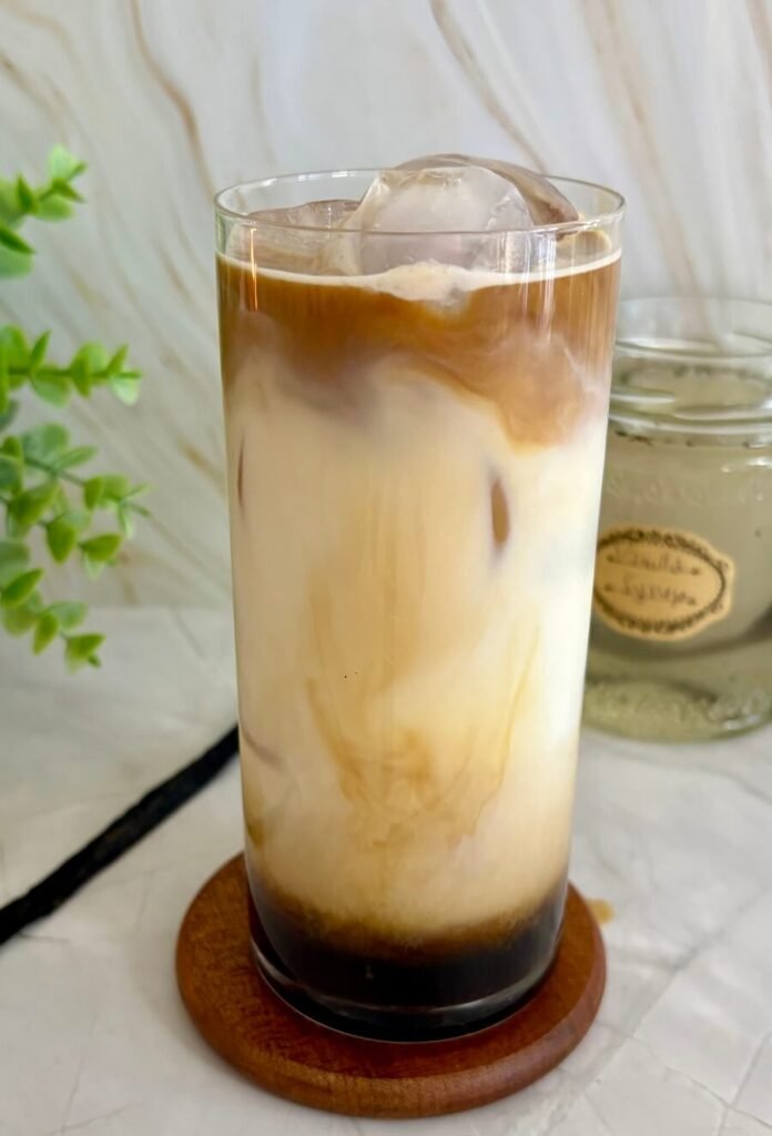 iced salted vanilla latte