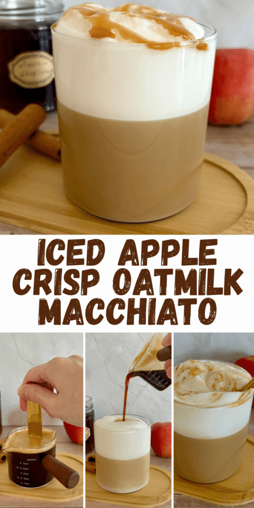 apple crisp oatmilk macchiato 