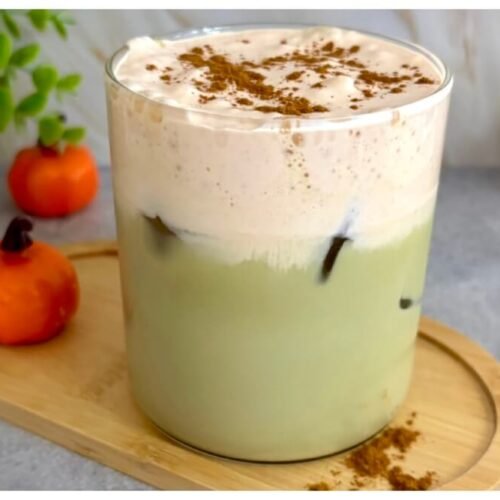 iced pumpkin cream matcha starbucks copycat