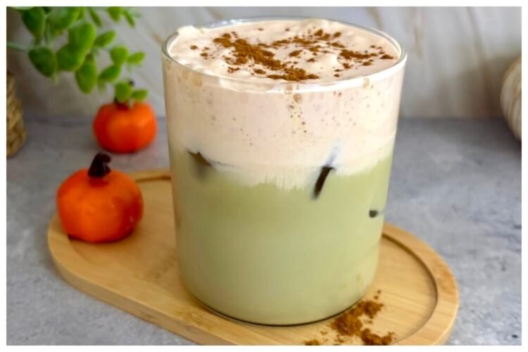 iced pumpkin cream matcha starbucks copycat