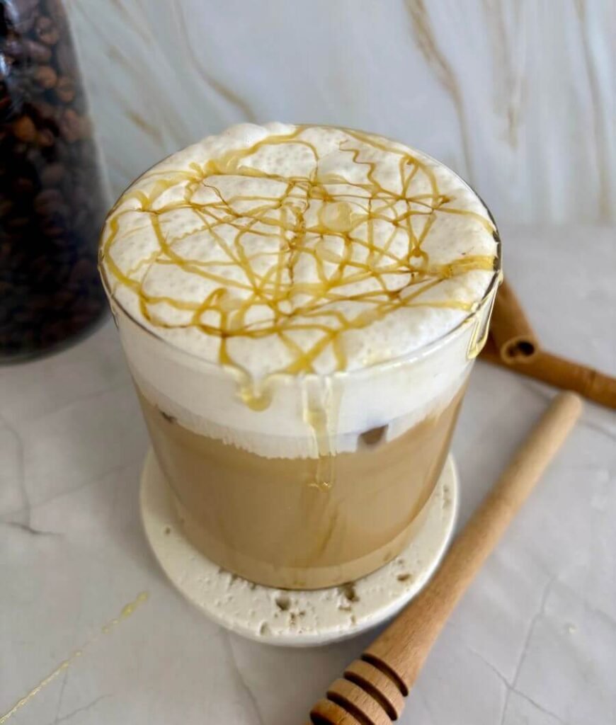 iced brown sugar honey latte recipe