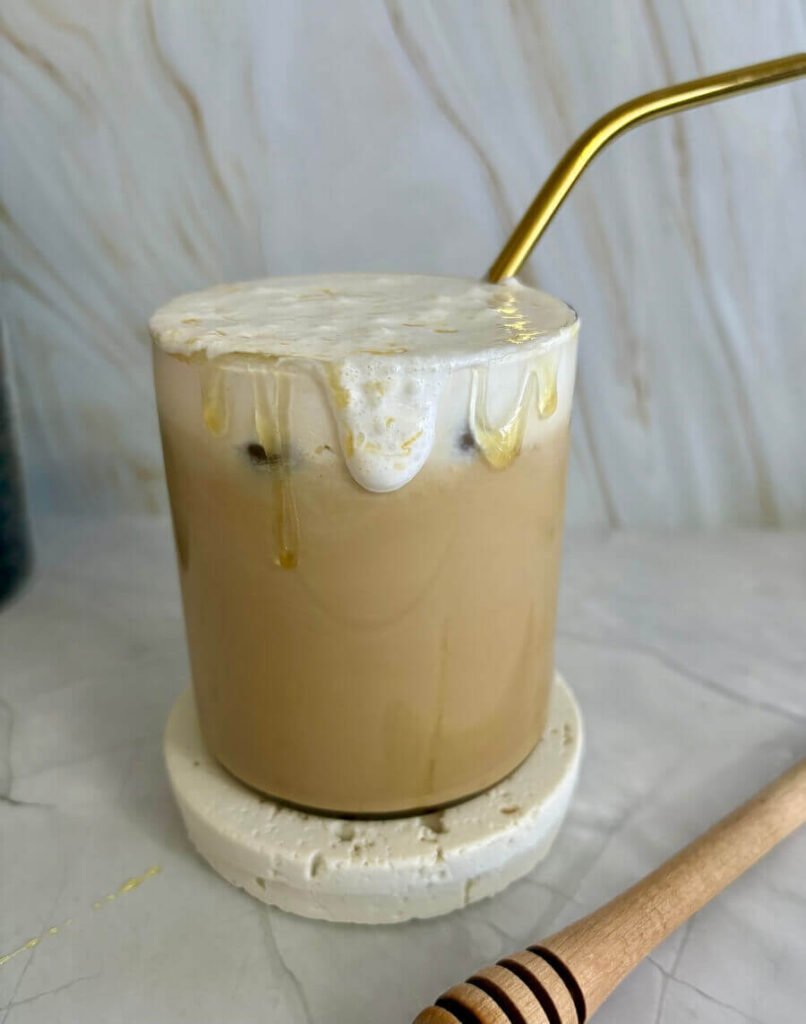 iced brown sugar honey latte recipe