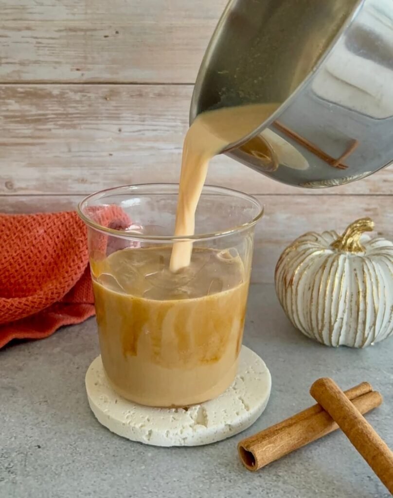 pumpkin spice caramel latte 