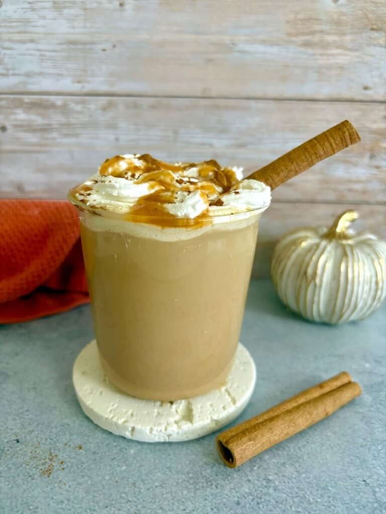pumpkin spice caramel latte 