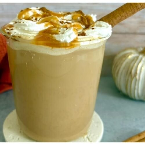 pumpkin spice caramel latte