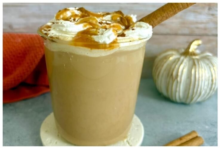 pumpkin spice caramel latte
