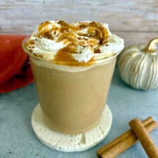 pumpkin spice caramel latte
