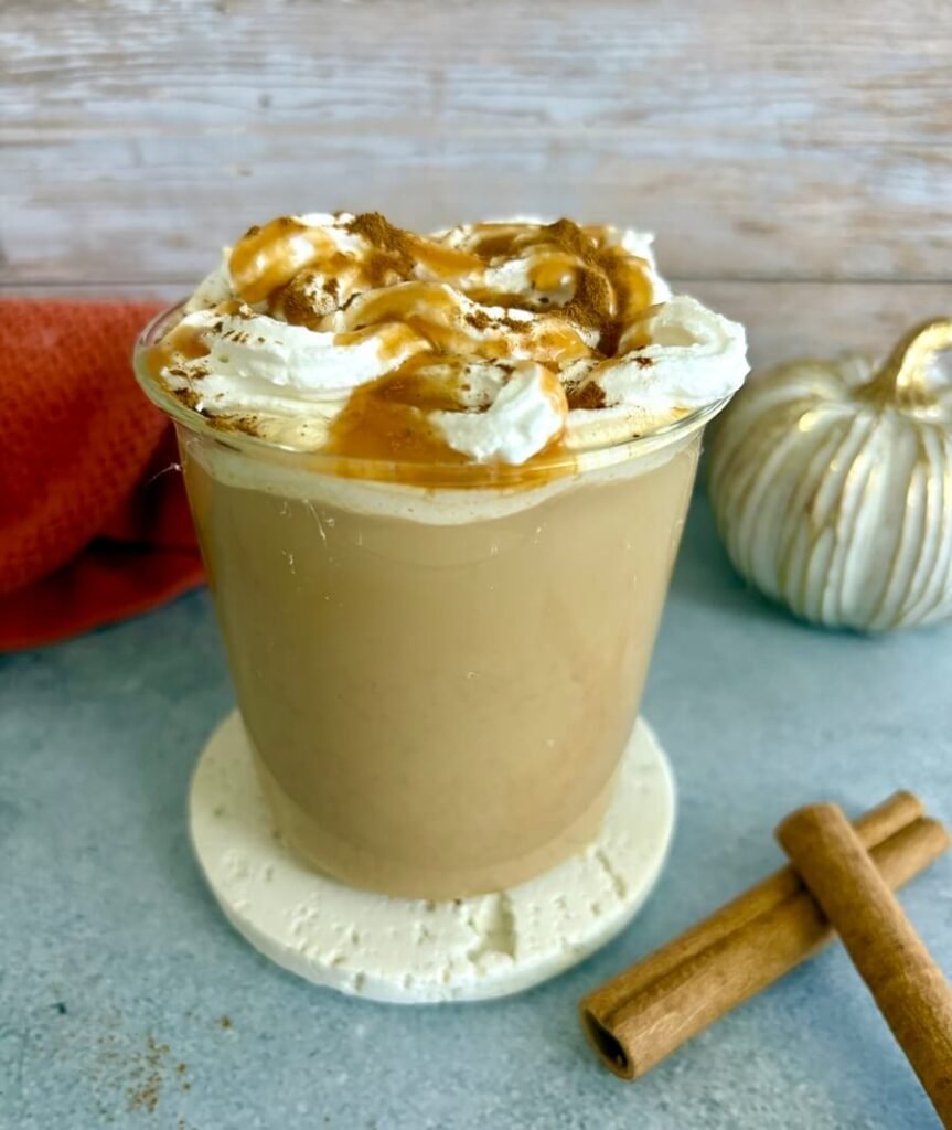 pumpkin spice caramel latte