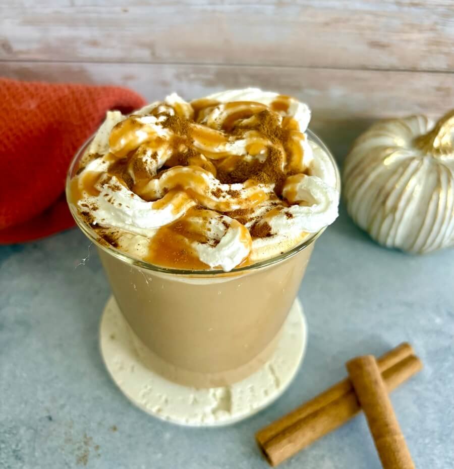 pumpkin spice caramel latte 