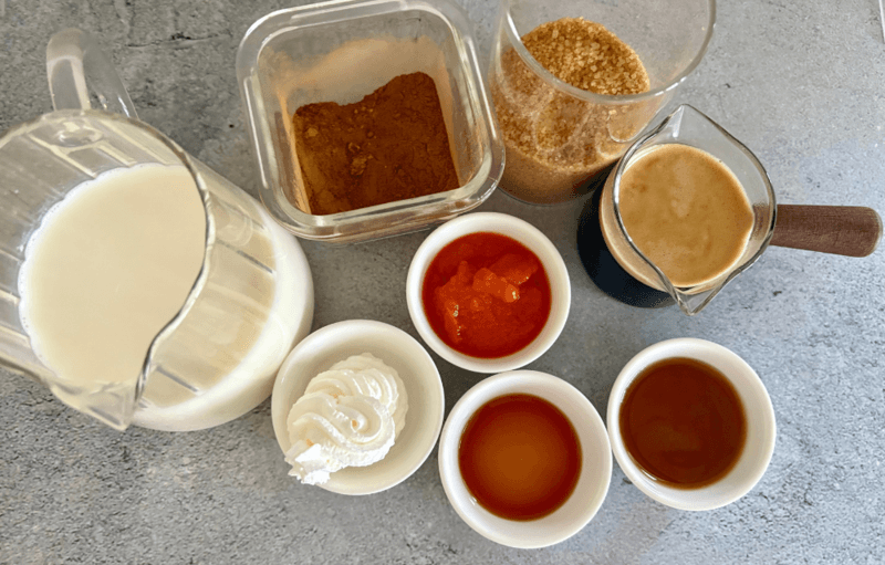 pumpkin spice caramel latte 