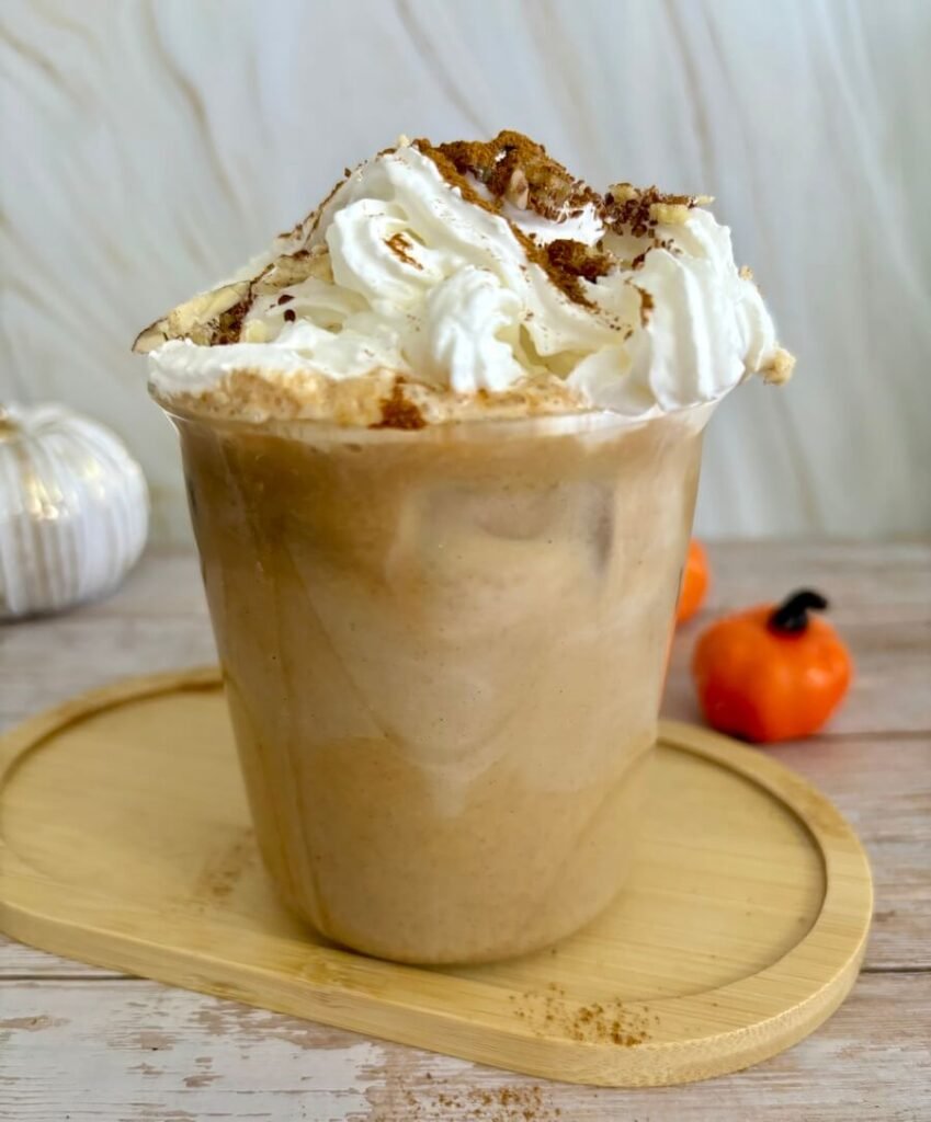 pumpkin spice pecan latte