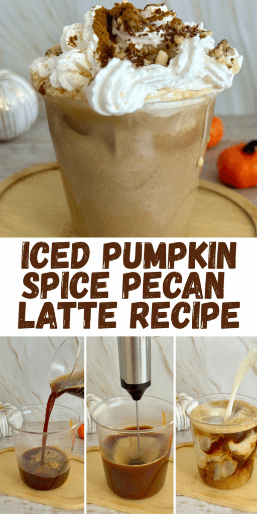 pumpkin spice pecan latte