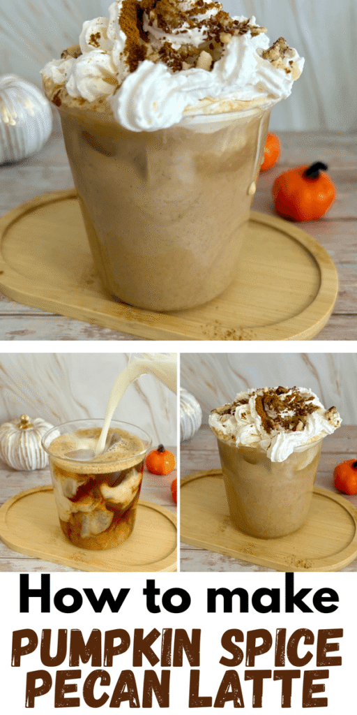 pumpkin spice pecan latte